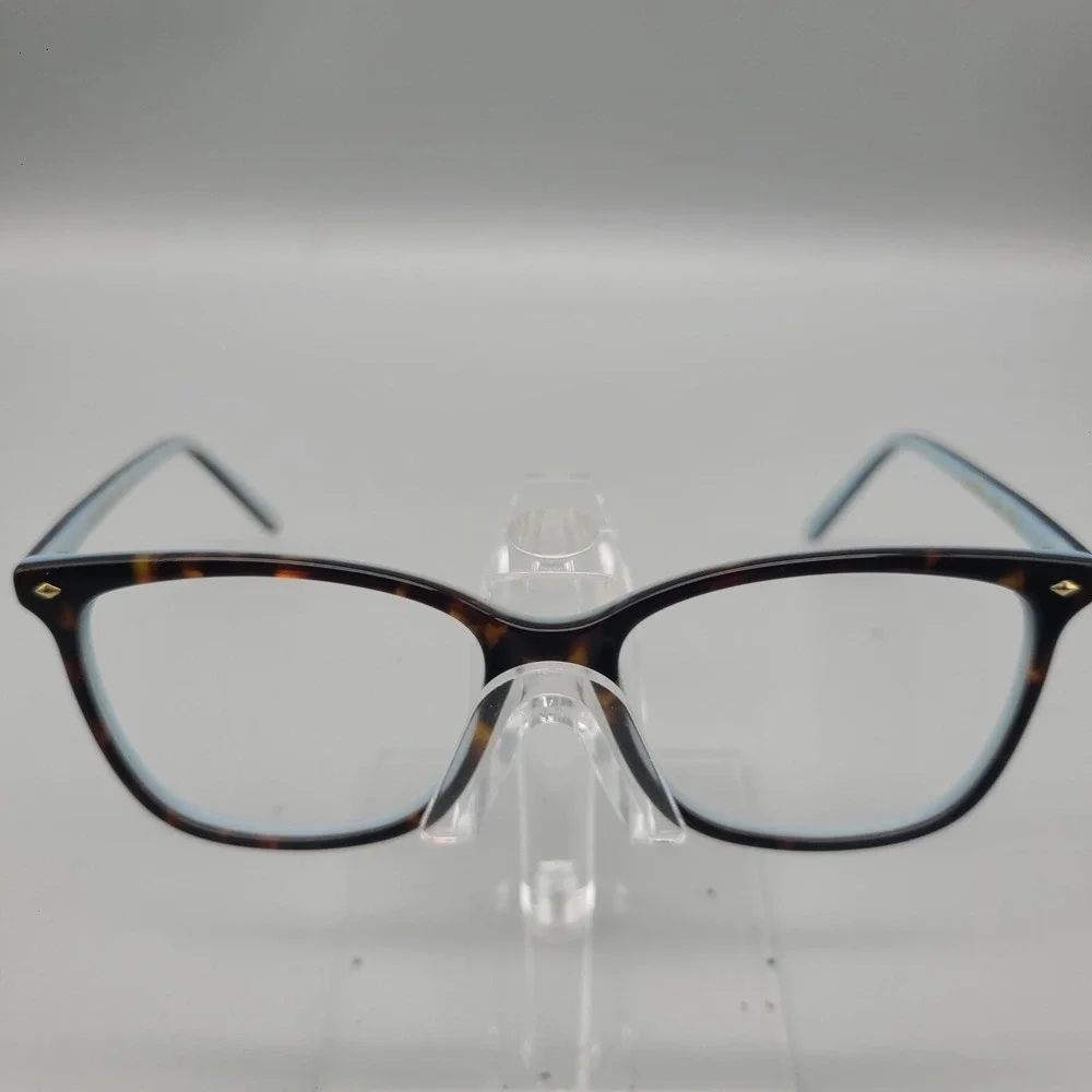 Via Spiga 350-S Eyeglasses Tortoise Blue Rectangular Frames 52-16-135 Zyloware